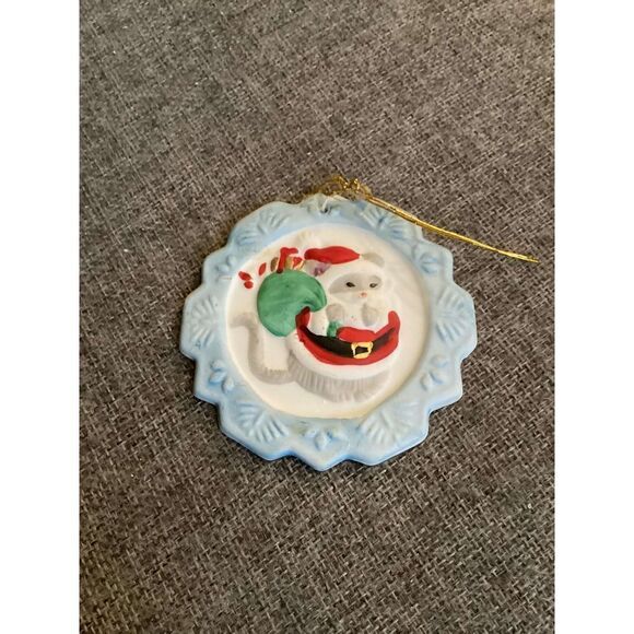Vintage 80’s Snowflake Greetings Set of 6 Inspirational Verse Tree Ornam… - Picture 9 of 12